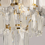 Люстра многоярусная с овальными прозрачными подвесками 28 см Harmonica варинант исполнения - 8 | Loft Concept в Саратове