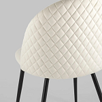 Мягкий стул в бежевом велюре Miruna Chair варинант исполнения - 6 | Loft Concept в Саратове