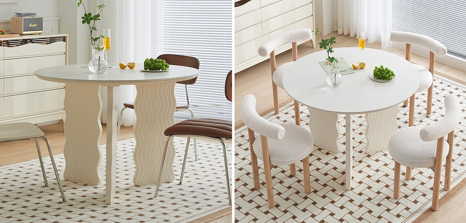 Круглый обеденный стол Lam Curved Dining Table Круглый обеденный стол Lam Curved Dining Table - Loft-Concept в Саратове