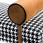 Банкетка Banquette PIED DE POULE Orange с принтом гусиная лапка Оранжевые валики варинант исполнения - 2 | Loft Concept в Саратове