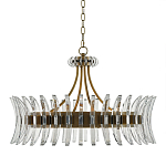 Люстра круглая с прозрачными элементами в форме полумесяца Crescent варинант исполнения - 2 | Loft Concept в Саратове