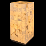 Торшер прямоугольный из натурального камня Calcite Geometry варинант исполнения - 12 | Loft Concept в Саратове