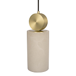 Подвесной светильник с цилиндрическим мраморным плафоном Marble square варинант исполнения - 3 | Loft Concept в Саратове