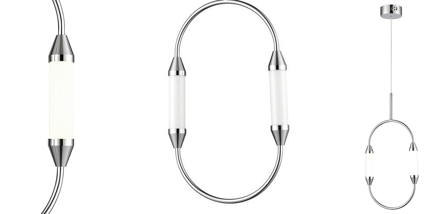 Подвесной светильник Giopato & Coombes CIRQUE Pendant Ellipse Vertical Chrome S Подвесной светильник Giopato & Coombes CIRQUE Pendant Ellipse Vertical Chrome S - Loft-Concept в Саратове