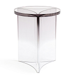 Стол журнальный круглый Acrylic Аether Smoke варинант исполнения - 3 | Loft Concept в Саратове