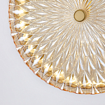 Подвесной светильник с плафоном из рельефного стекла Peony Glass Bronze  варинант исполнения - 6 | Loft Concept в Саратове