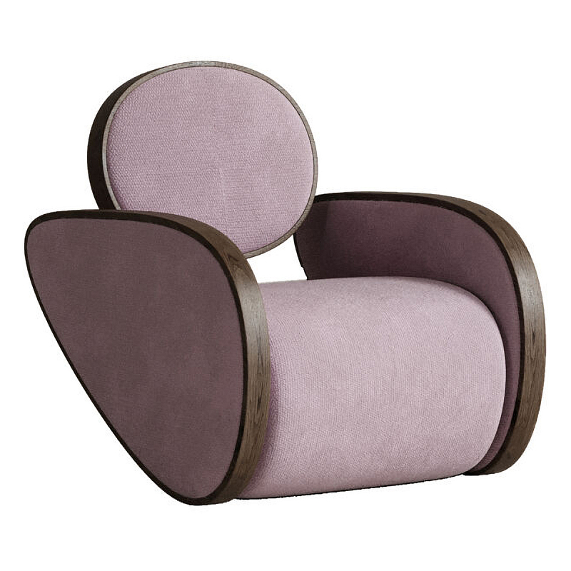Кресло Nautilus Pink Розовый Коричневый Кресло Nautilus Pink Розовый Коричневый в Саратове | Loft Concept