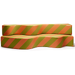 Дизайнерский модульный диван волнистой формы с цветным принтом Poltronova Superonda Sofa варинант исполнения - 4 | Loft Concept в Саратове