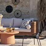 Трехместный садовый диван из плетеного пластика Matteo варинант исполнения - 5 | Loft Concept в Саратове