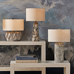 Настольная лампа с каркасом с состаренным эффектом Ancient Column варинант исполнения - 4 | Loft Concept в Саратове