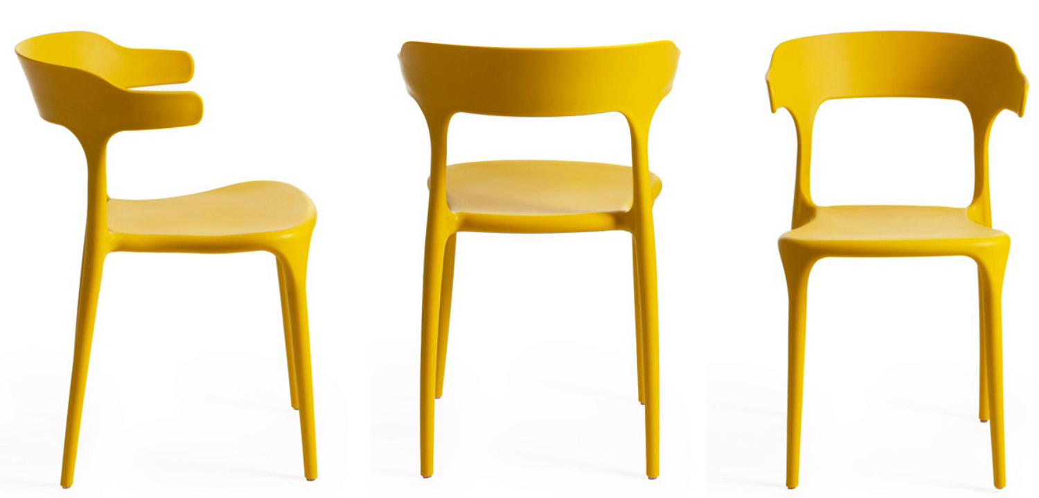 Стул Joris Yellow Plastic Стул Joris Yellow Plastic - Loft-Concept в Саратове