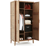 Шкаф из массива сосны с орнаментом "Ёлочка" Geometric Ornament варинант исполнения - 4 | Loft Concept в Саратове