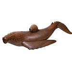 Статуэтка деревянная в виде двух китов Mammals варинант исполнения - 2 | Loft Concept в Саратове