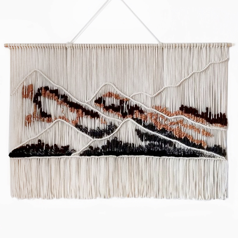 Гобелен ручная работа Wabi-Sabi II Черный Терракотовый ivory ( слоновая кость ) Гобелен ручная работа Wabi-Sabi II Черный Терракотовый ivory ( слоновая кость ) в Саратове | Loft Concept