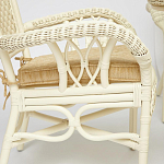 Комплект обеденный из ротанга Eloise grand white варинант исполнения - 4 | Loft Concept в Саратове
