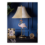 Настольная лампа с абажуром Розовый Фламинго Porcelain Flamingo Lamp варинант исполнения - 5 | Loft Concept в Саратове