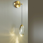 Бра с плафоном в форме капли Crystal Transparent Drop варинант исполнения - 2 | Loft Concept в Саратове