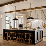 Подвесной светильник с широким куполообразным плафоном Kichler варинант исполнения - 7 | Loft Concept в Саратове