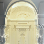 Встраиваемый в стену гипсовый светильник под покраску с колоннами и арками в античном стиле Antiquity Athena варинант исполнения - 11 | Loft Concept в Саратове