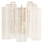 Бра с вертикальными стеклянными подвесками Hexagon Tube Light варинант исполнения - 1 | Loft Concept в Саратове