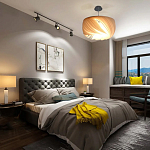 Подвесной светильник с белыми изящными декоративными лепестками Volumetric Petal Lamp варинант исполнения - 6 | Loft Concept в Саратове