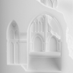 Встраиваемый в стену гипсовый светильник под покраску с эффектом разрушенной стены Antiquity Athena варинант исполнения - 8 | Loft Concept в Саратове