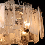 Люстра круглая с подвесными прямоугольными пластинами из стекла Glacier Panels варинант исполнения - 5 | Loft Concept в Саратове