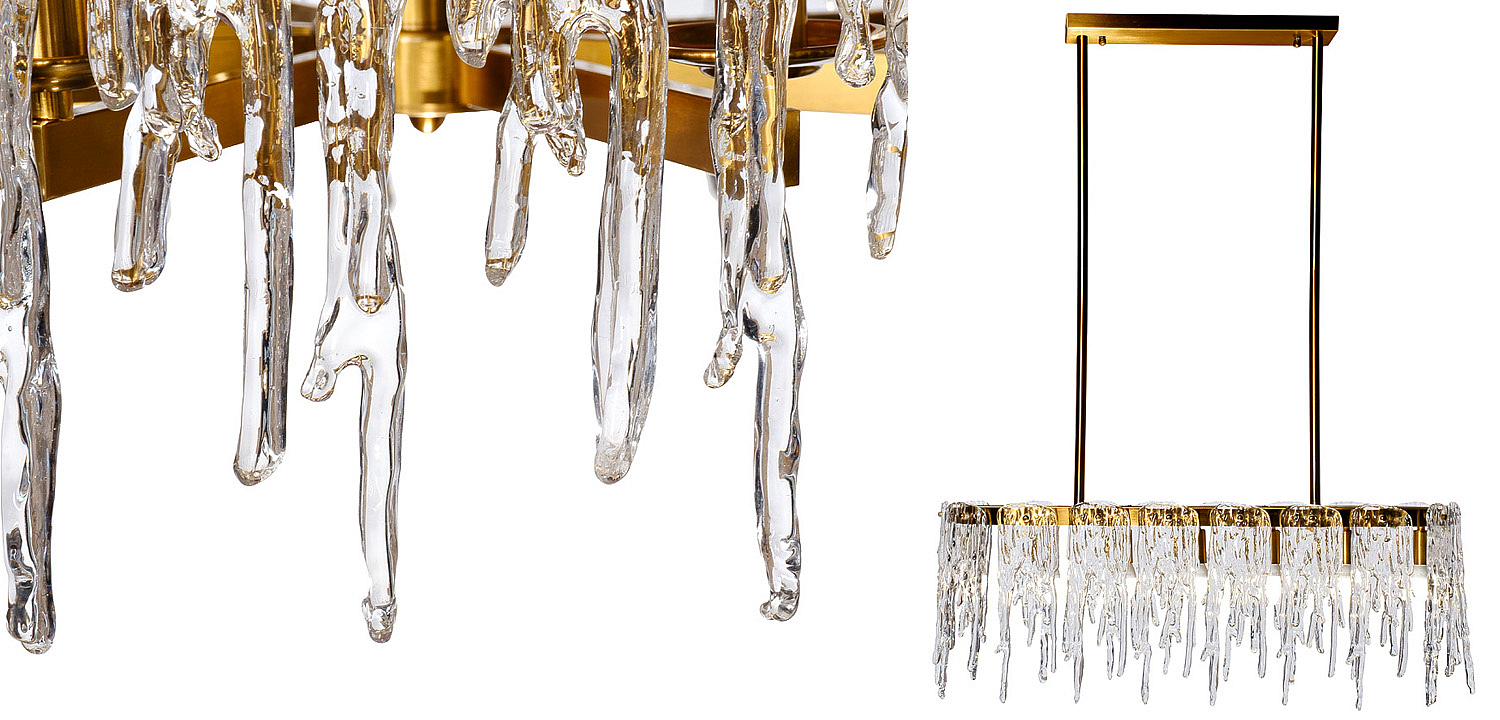 Люстра Cold Heart Line Gold Chandelier Люстра Cold Heart Line Gold Chandelier - Loft-Concept в Саратове