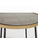 Барный столик с круглой плетеной столешницей Wicker Table Top варинант исполнения - 5 | Loft Concept в Саратове