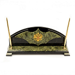 Настольный письменный набор из змеевика с гербом РФ Successful Leader варинант исполнения - 1 | Loft Concept в Саратове