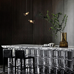 Подвесной светильник с прозрачной стеклянной птичкой Serip Voa варинант исполнения - 9 | Loft Concept в Саратове