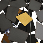 Люстра в форме сферы с декором из металлических квадратов Path to the Stars варинант исполнения - 1 | Loft Concept в Саратове