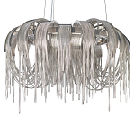 Люстра подвесная круглая с изогнутыми металлическими дугами и ниспадающими цепочками 65 см Atlantis Chain варинант исполнения - 15 | Loft Concept в Саратове