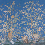 Обои ручная роспись Houghton Canton Blue варинант исполнения - 2 | Loft Concept в Саратове