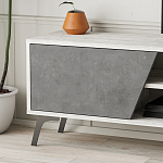 ТВ-тумба с 3-мя дверцами и полками Grey Albe TV Stand варинант исполнения - 5 | Loft Concept в Саратове