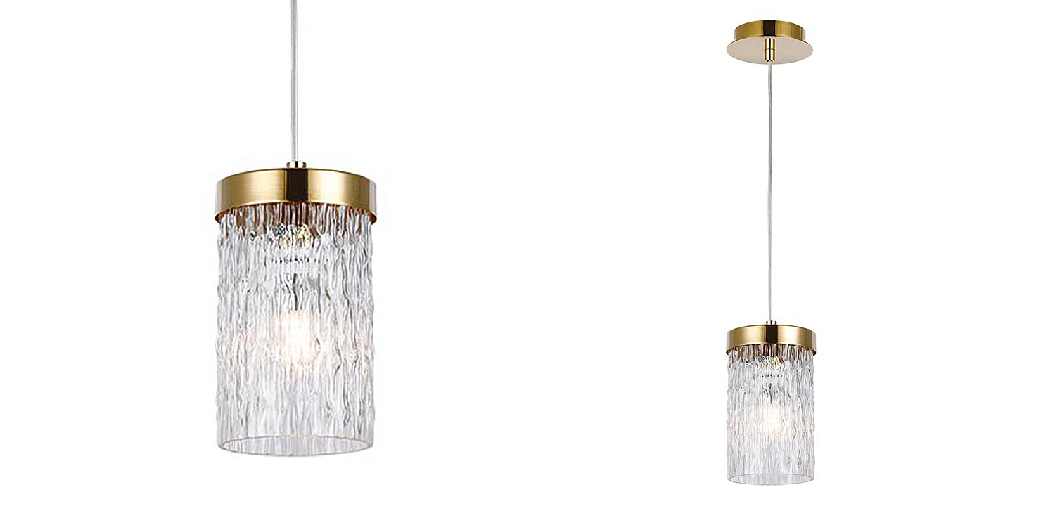 Подвесной светильник Estebe Gold Glass Hanging Lamp Подвесной светильник Estebe Gold Glass Hanging Lamp - Loft-Concept в Саратове