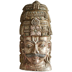 Арт-объект на стену Маска из массива акации Acacia Mask варинант исполнения - 3 | Loft Concept в Саратове