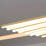 Люстра в виде распахнутых крыльев из тонких металлических планок Flight of Freedom варинант исполнения - 7 | Loft Concept в Саратове