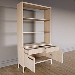 Стеллаж Primo с ящиками Светлый дуб  варинант исполнения - 7 | Loft Concept в Саратове