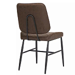 Стул с темно-коричневой обивкой из экокожи Benderson варинант исполнения - 3 | Loft Concept в Саратове