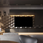 Гипсовая 3D панель с принтографией PM-107 варинант исполнения - 1 | Loft Concept в Саратове