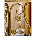 Столик приставной золотистый с орнаментом на столешнице Tanzania варинант исполнения - 6 | Loft Concept в Саратове