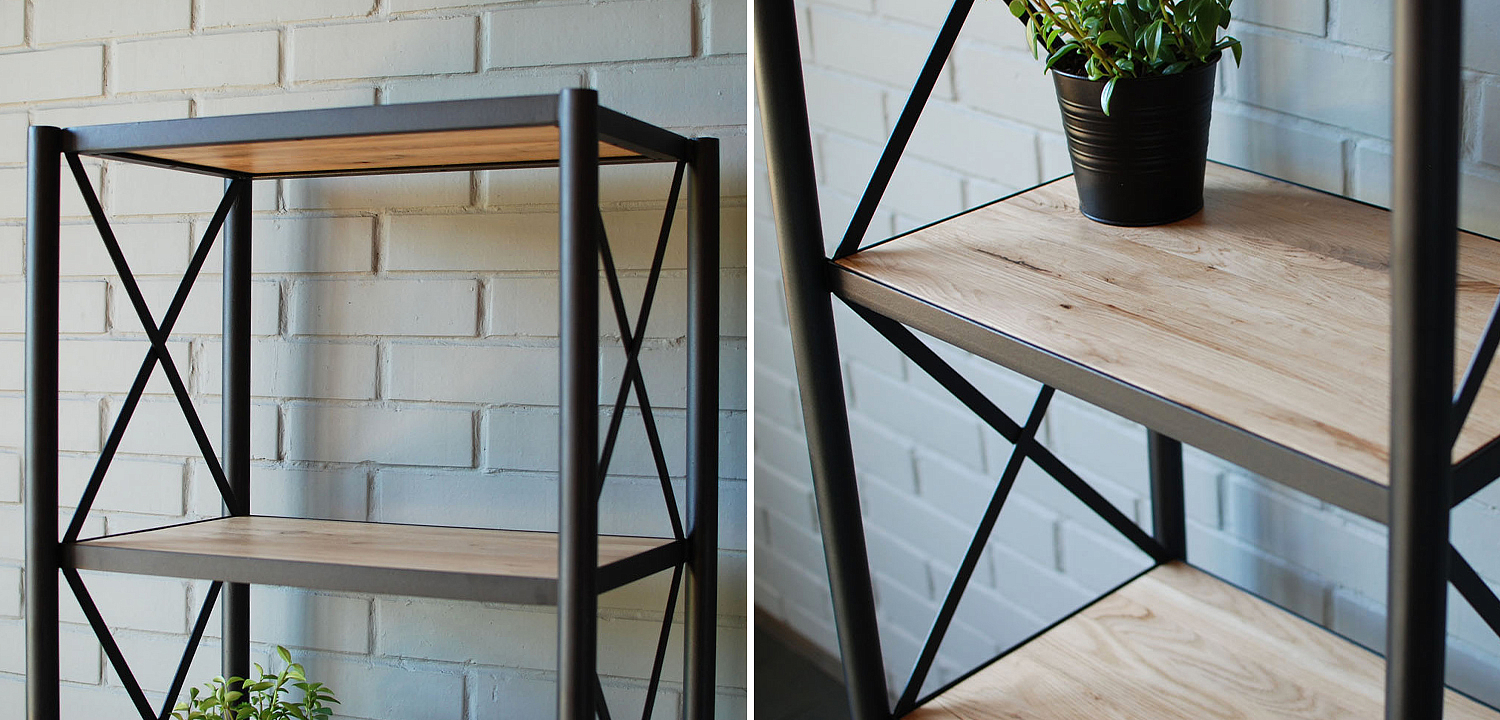Стеллаж Pheobe Industrial Metal Rust Rack Стеллаж Pheobe Industrial Metal Rust Rack - Loft-Concept в Саратове