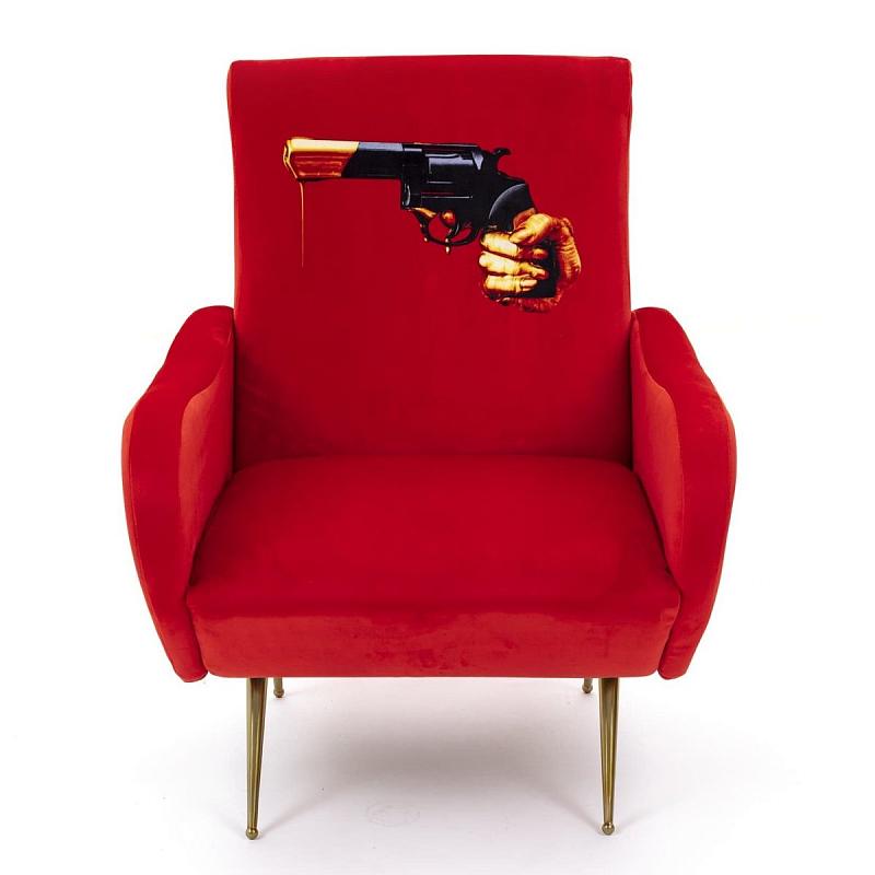 Кресло Seletti Armchair Revolver Красный в Саратове | Loft Concept 