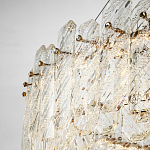 Круглая люстра с декором из рельефного стекла Cassian Relief Glass Chandelier 80 варинант исполнения - 4 | Loft Concept в Саратове