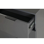 Комод цвета графит с 3-мя ящиками Strict Lines  варинант исполнения - 6 | Loft Concept в Саратове