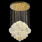 Люстра с овальными подвесками из натурального камня Spatial Composition варинант исполнения - 6 | Loft Concept в Саратове