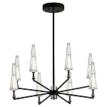 Люстра с прозрачными плафонами из стекла Umbrella варинант исполнения - 2 | Loft Concept в Саратове