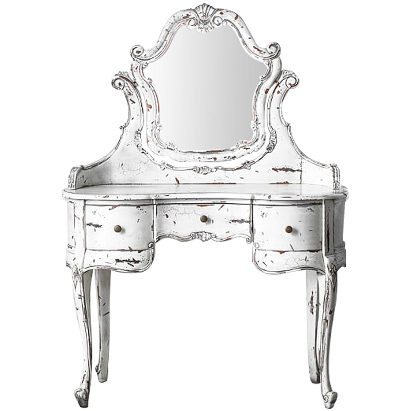 Трельяж White Felicienne Dressing Table Белый Коричневый Трельяж White Felicienne Dressing Table Белый Коричневый в Саратове | Loft Concept