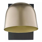 Бра с наклонным плафоном в сочетании золотистого и чёрного цвета Sconce with Sloping Shade варинант исполнения - 1 | Loft Concept в Саратове